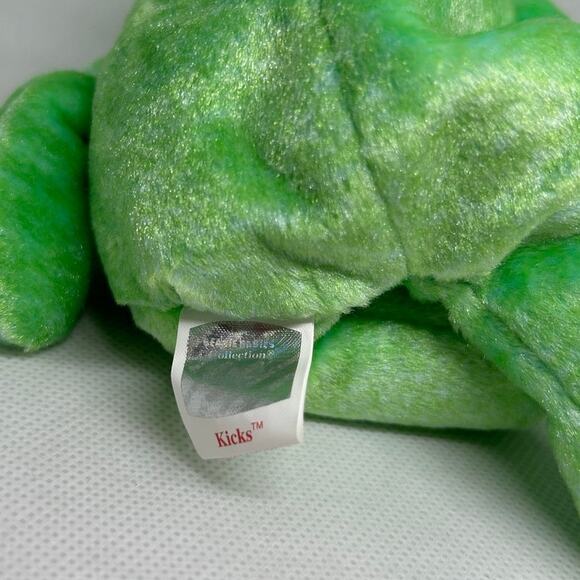 TY BEANIE BABY KICKS Soccer Bear DOB 8/16/1998 Plush Stuffed Animal & Card - Picture 5 of 7